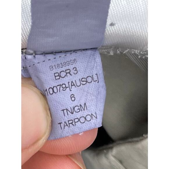 Banana Republic Boyfriend Chino Pants Sz 2S Tarpoon Green Utility Fit Distressed - Picture 11 of 13